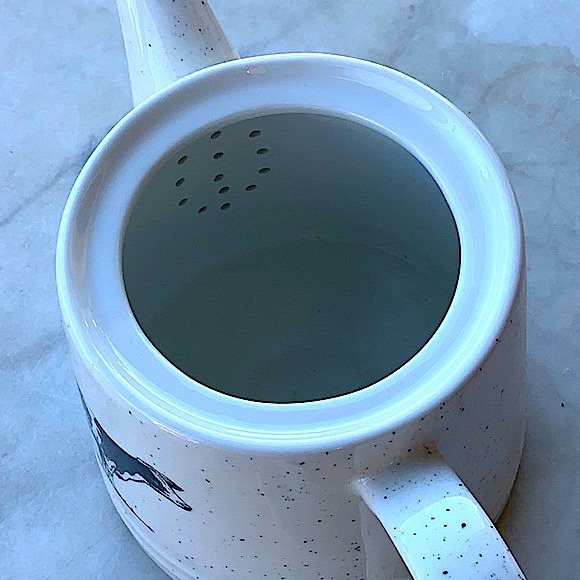 GRACE FINE CERAMIC TEAWARE TEAPOT & LID BLACK SPECKLE FARM COW - Picture 8 of 10